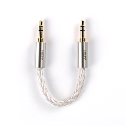 HiBy AUX HiFi kabel Audio męski pozłacany miedziany Jack 3.5mm / 4.4mm dla R2 R3 R5 R6 R8 MP3 odtwarzacz muzyczny głośnik samochodowy