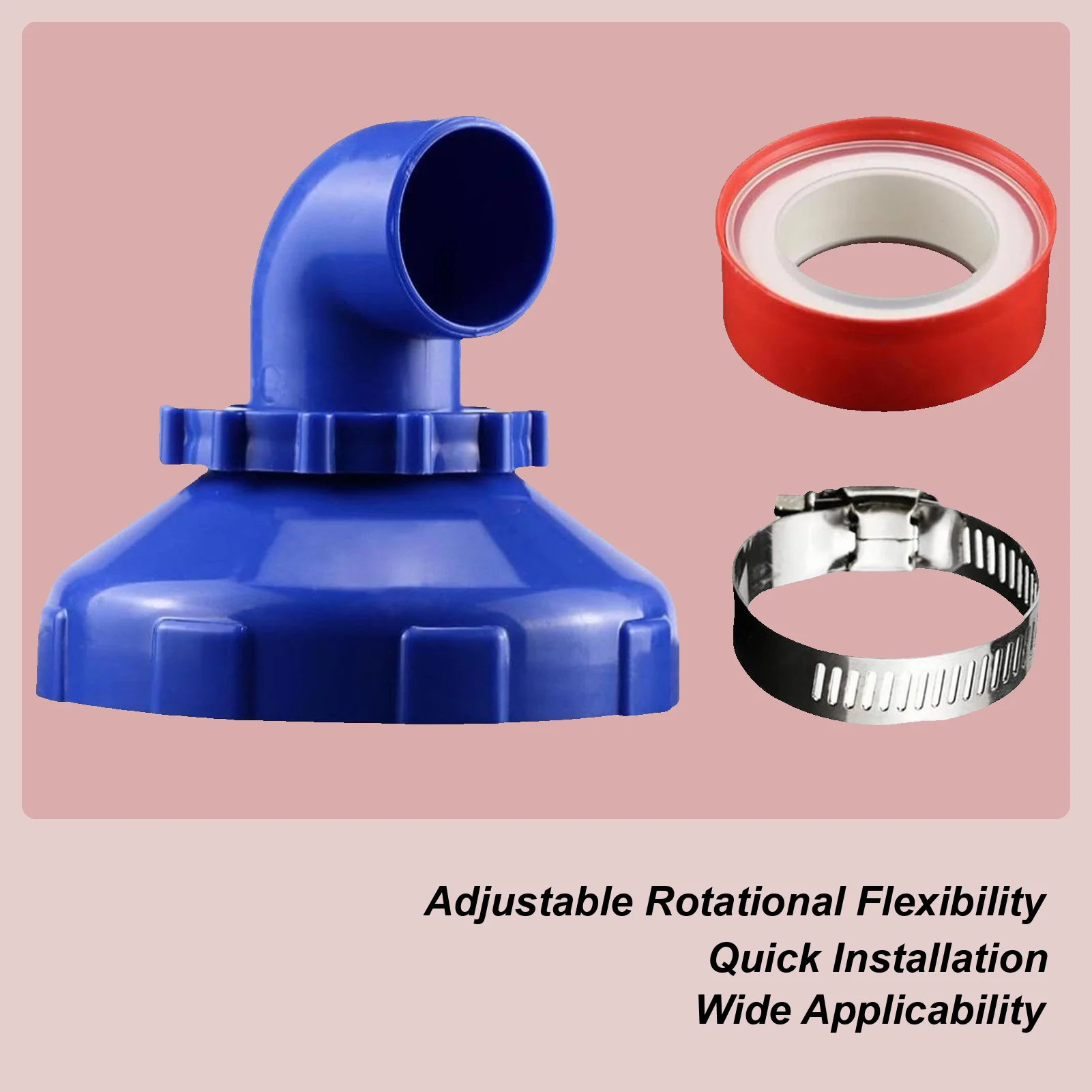 

Pool Nozzle 360 Degree Swivel Pool Inlet Fittings Replacement Part Leak-Proof Quick Connect Spa Spout Accessories