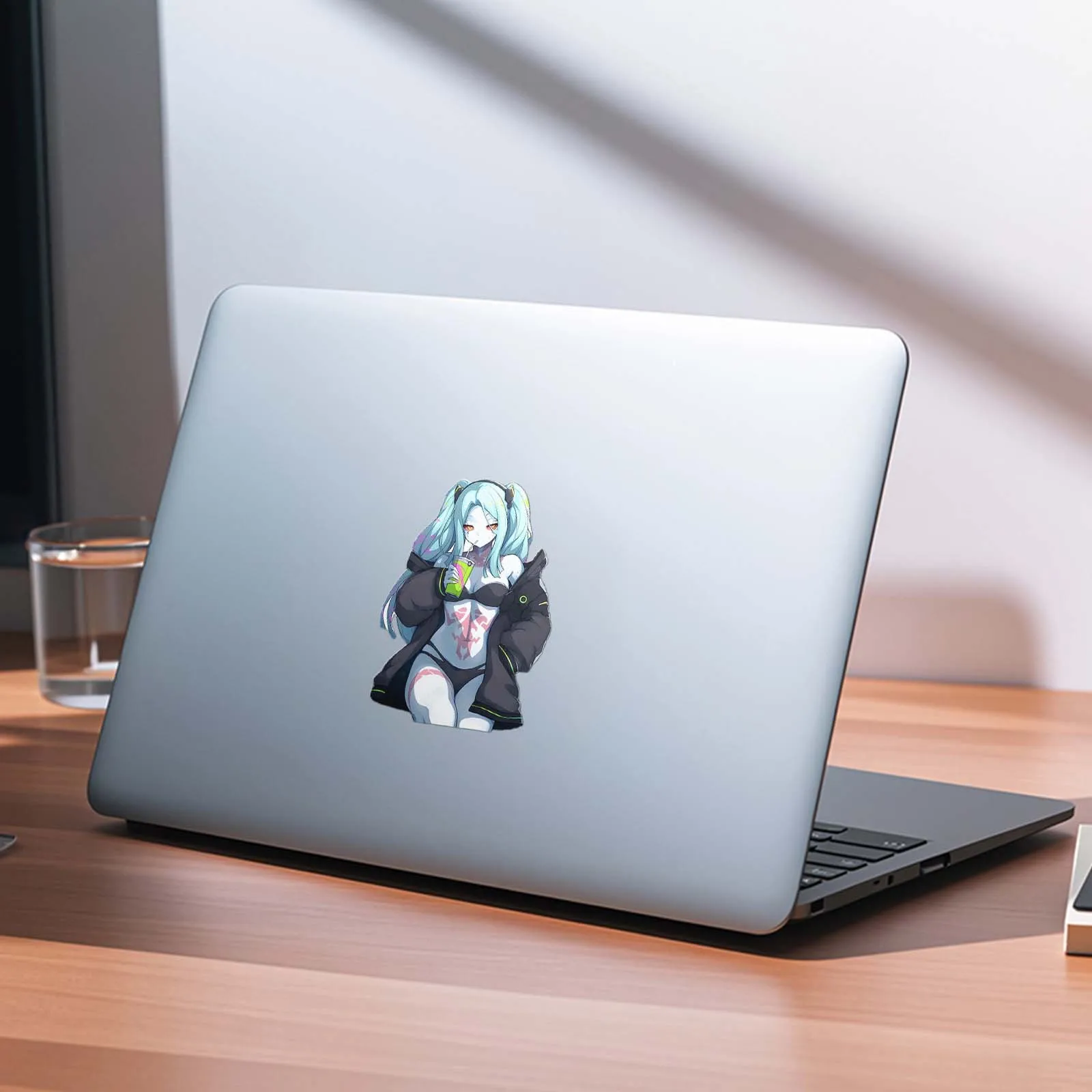 Cyberpunk Style Anime Girl Waterproof Vinyl Stickers Multi-Color Decals For Car Laptop Decor view 5