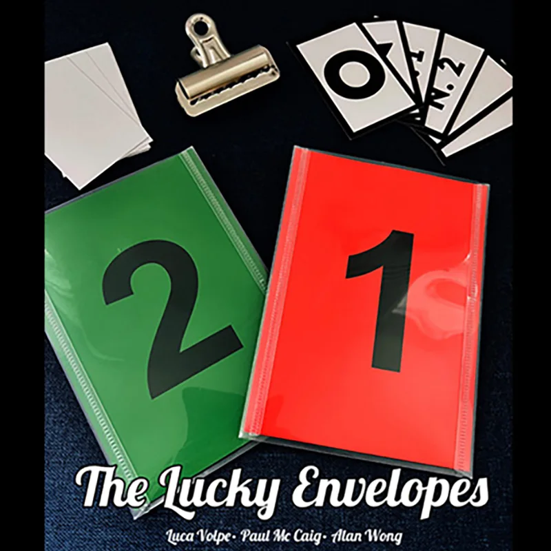 The Lucky Envelopes by Luca Volpe Magic Tricks Envelope Prediction Magia Magician Close Up Illusions Gimmicks Mentalism Props