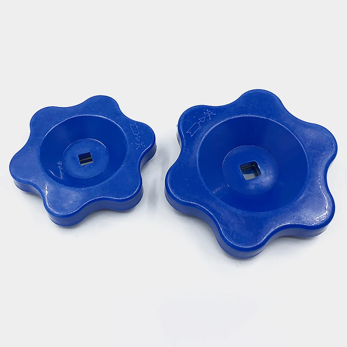 Manopola dell\'interruttore della valvola della maniglia del foro quadrato del fiore di prugna/maniglia esagonale della stella/volantino di plastica