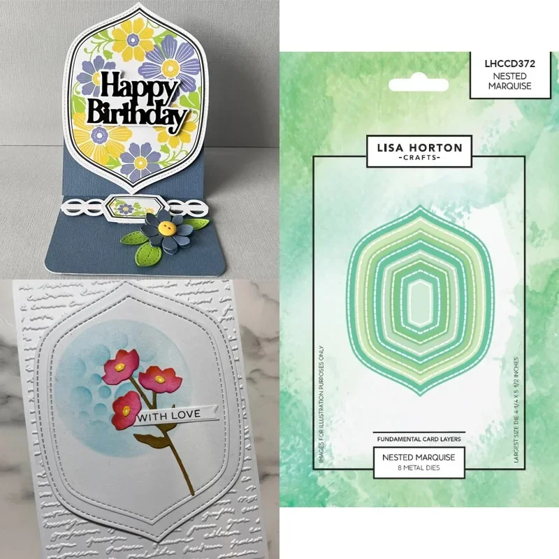 Onregelmatige achthoek is zeer mooi als achtergrond voor metaal snijden, frame stansen, 2026 nieuwe sjablonen, doe-het-zelf scrapbooking, papier maken