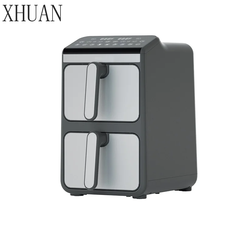New Smart Digital Control Double Stack Air Fryer Oven Large Capacity With Metal Insert 10L Multi-function Electric Air Fryer