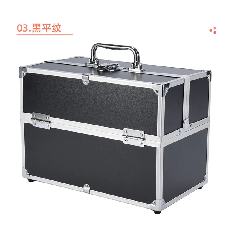 Professional Large Capacity Multicolor Portable Multifunctional Makeup Train Case for Beauty Hairdressing Nail Art Lash Extensio