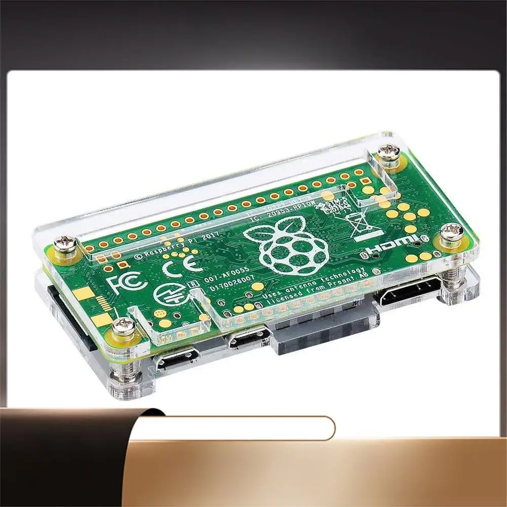 Acrylic Case 4 In 1 Kit For Raspberry Pi Zero W And Pi Zero With Heat Sink-X64A