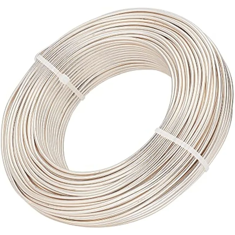 

55 м, 180 футов, 12 калибра, проволока для изготовления ювелирных изделий, алюминиевая проволока, гибкая металлическая скульптурная проволока для деревьев бонсай