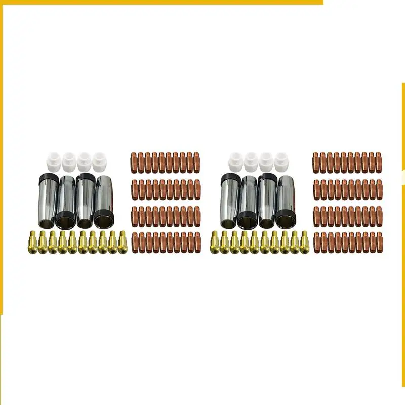 

A92P Contact Tip Conical Gas Nozzle Tip Holder & 24KD MB24 MIG Welding Torch 118Pcs