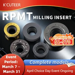 RPMT/RPMW/RDMW inserto in metallo duro RPMT08T2 RPMW1003 RPMW1204 RDMW1605 fresatura interna tornitura tornio utensile fresa utensili CNC