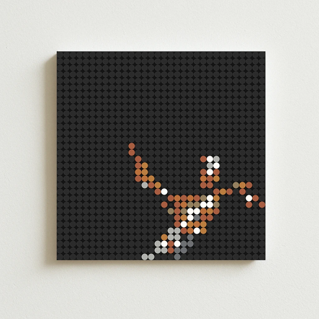 

DIY Building Blocks Mosaic Wall Art Travis Scott UTOPIA Classic Hip Hop Album Music Merch Creative Handmade Poster