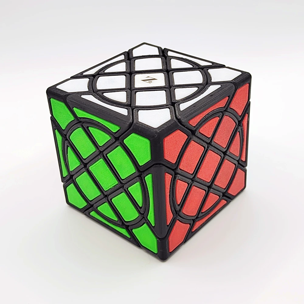 ZEPUZZLES cercle Compy Cube Desiqned par Jacob Keener forme étrange Puzzle sans autocollant Cube Puzzle jouets enfants cadeau Cubo Magico