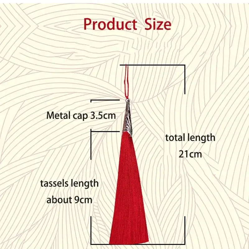 2 szt. 9cm zawieszka lina czapka ze stopu jedwabny frędzel odzież tkanina do szycia frędzle kluczowe frędzle chińskie cechy ozdoby na prezent