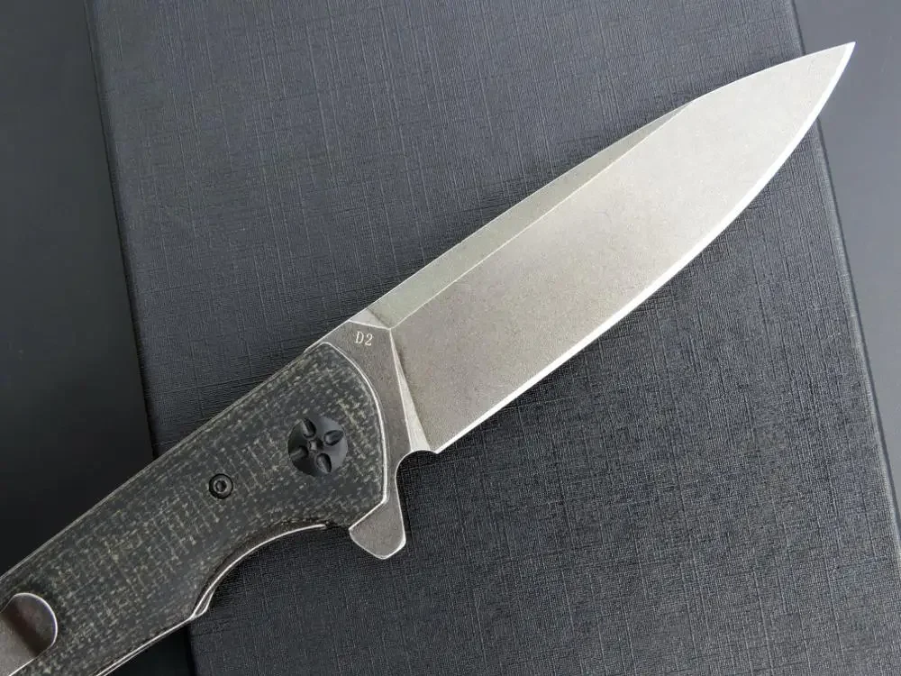 Nuovo Eafengrow EF973 Coltello tascabile D2 Lama + Manico in Micarta Coltello pieghevole Coltello da campeggio di sopravvivenza per strumento tattico Edc esterno