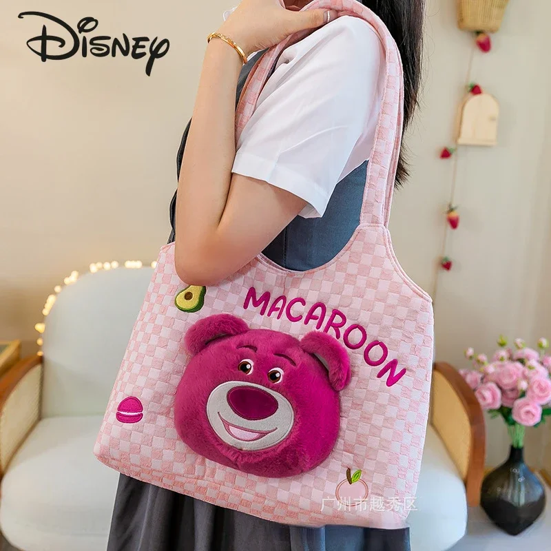 Disney-Bolso de mano de muñeca para mujer, bolso de compras de alta calidad, pequeño, fresco y versátil