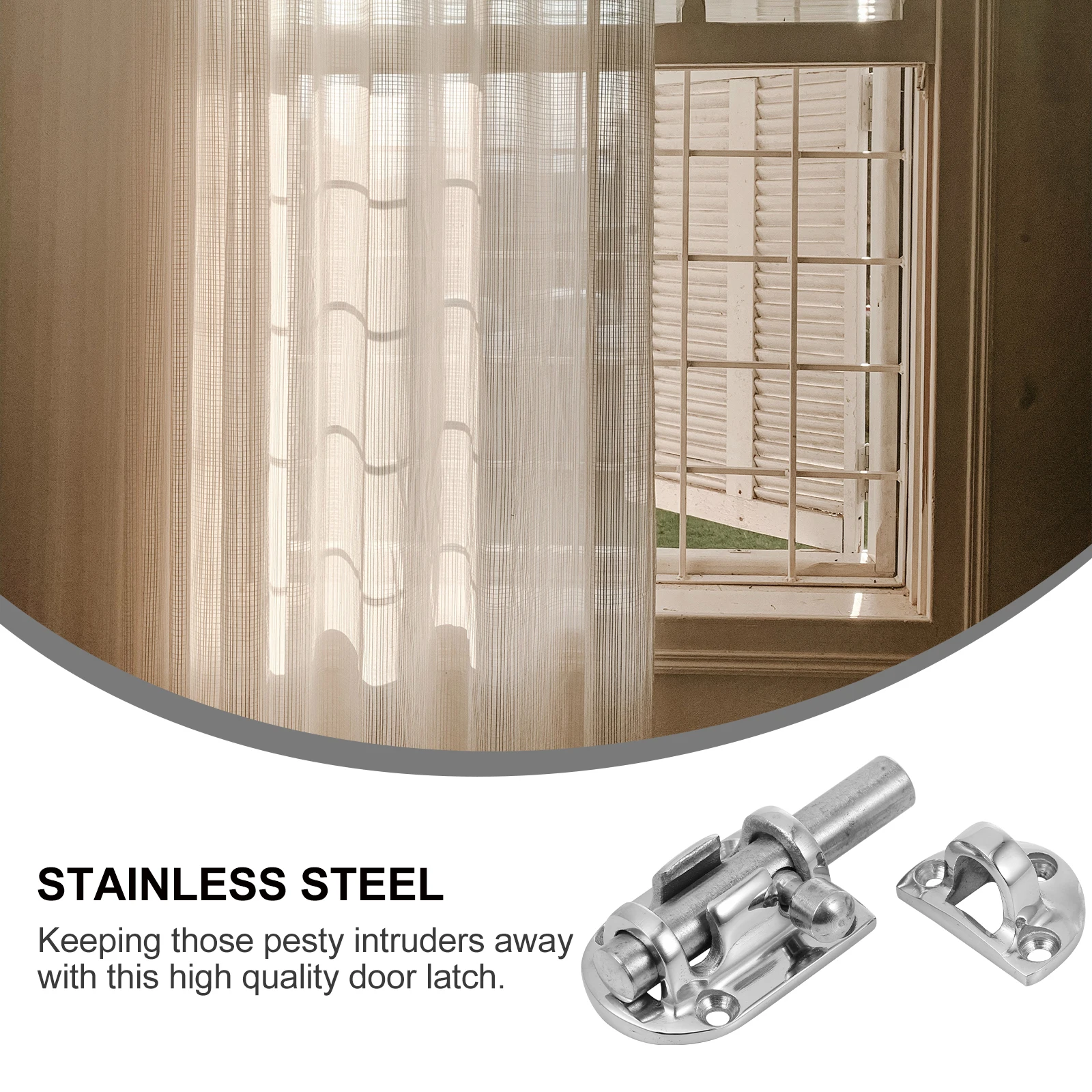 

Stainless Steel Door Latch Marine Grade Sliding Lock Barrel Bolt For Boat Ship Window Cabinet Security Hardware