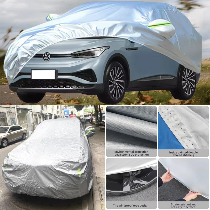 

For Volkswagen ID.4 X Outdoor Protection Full Car Covers Snow Cover Sunshade Waterproof Dustproof Exterior Car Accessories