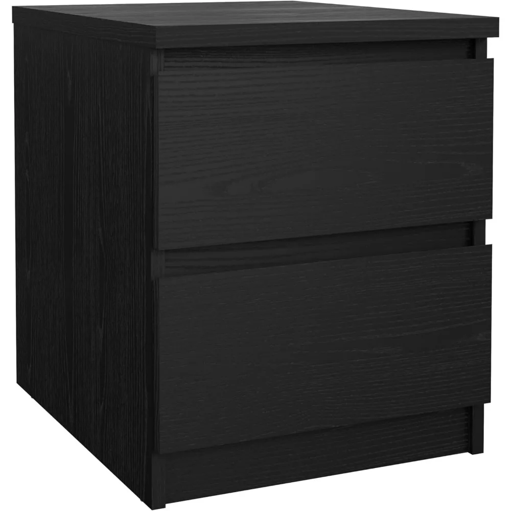 

Scottsdale 2 Drawer Nightstand, Black Wood Grain