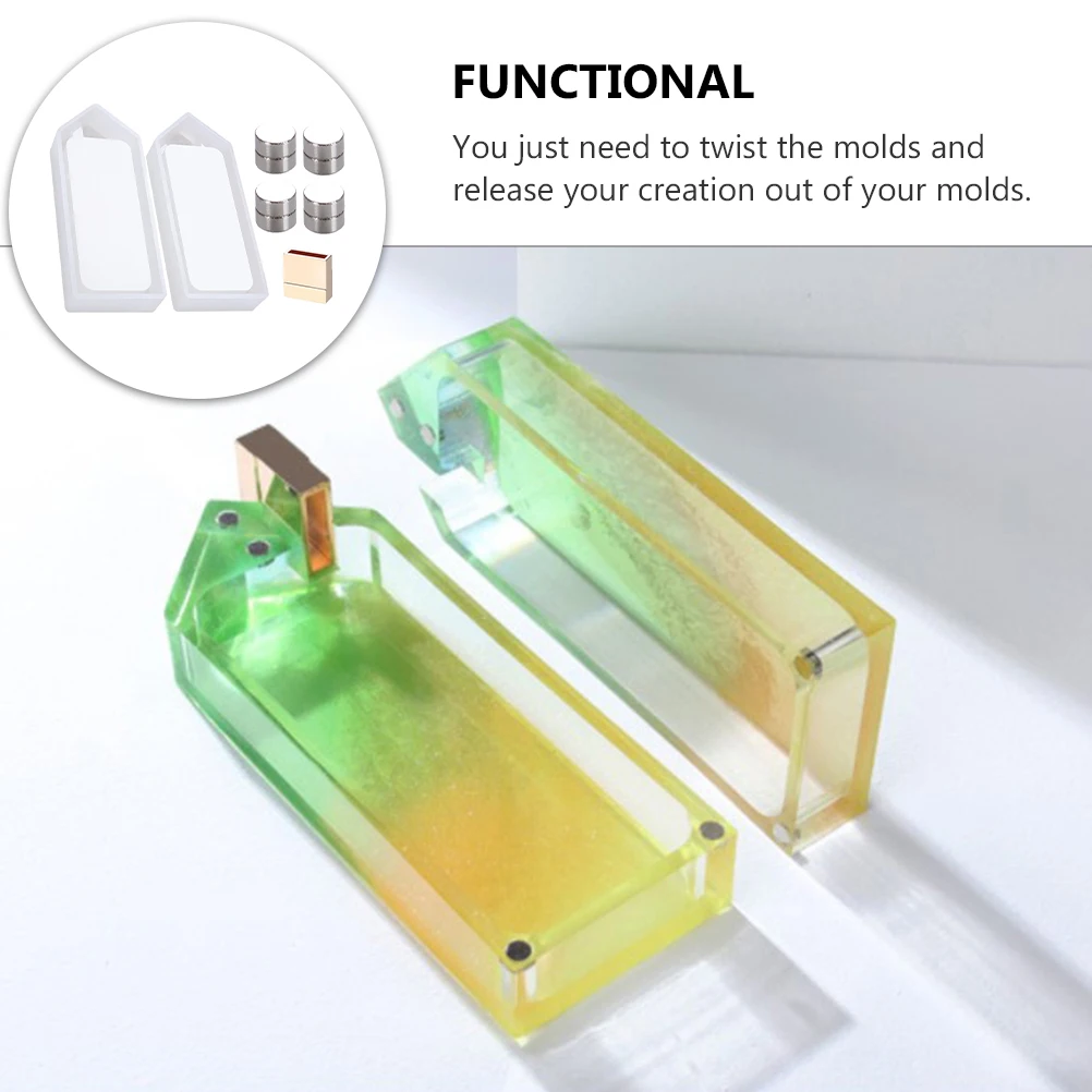 1 Set Transparent Silicone Piggy Bank Money Box Making Tool Diy Crystal Epoxy Mold For Decorative Crafts Water Drop Pendant