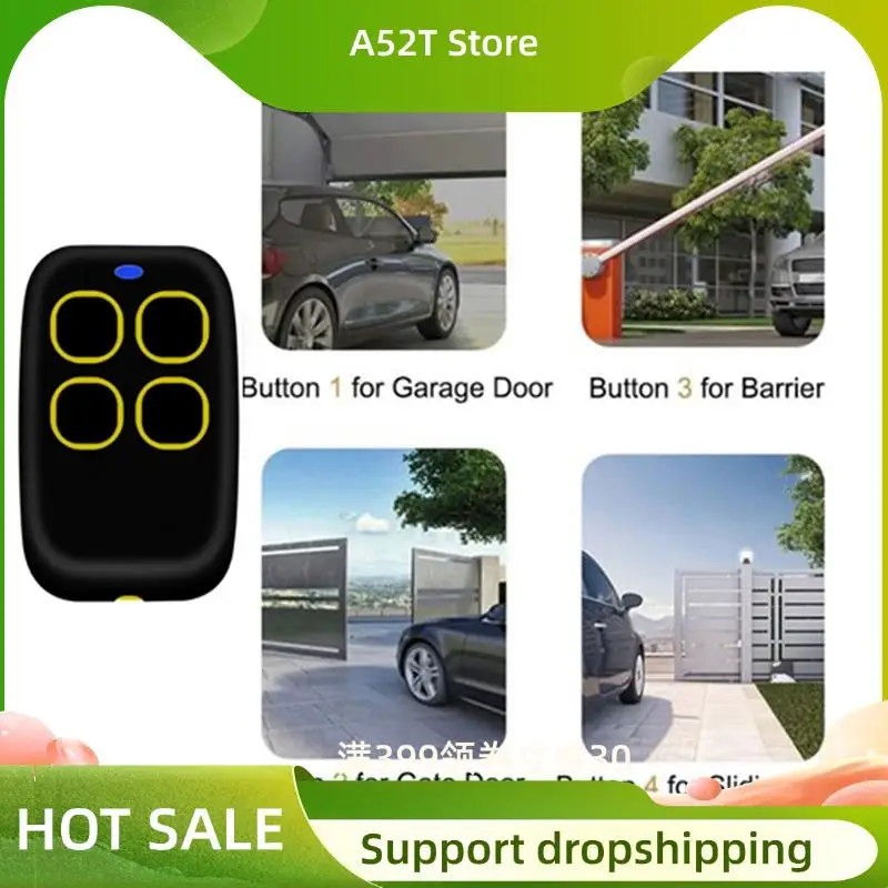 A52T Garage Door Remote Control For ROPER NEO 250-913Mhz Universal Compatibility Handheld Transmitter Secure Access