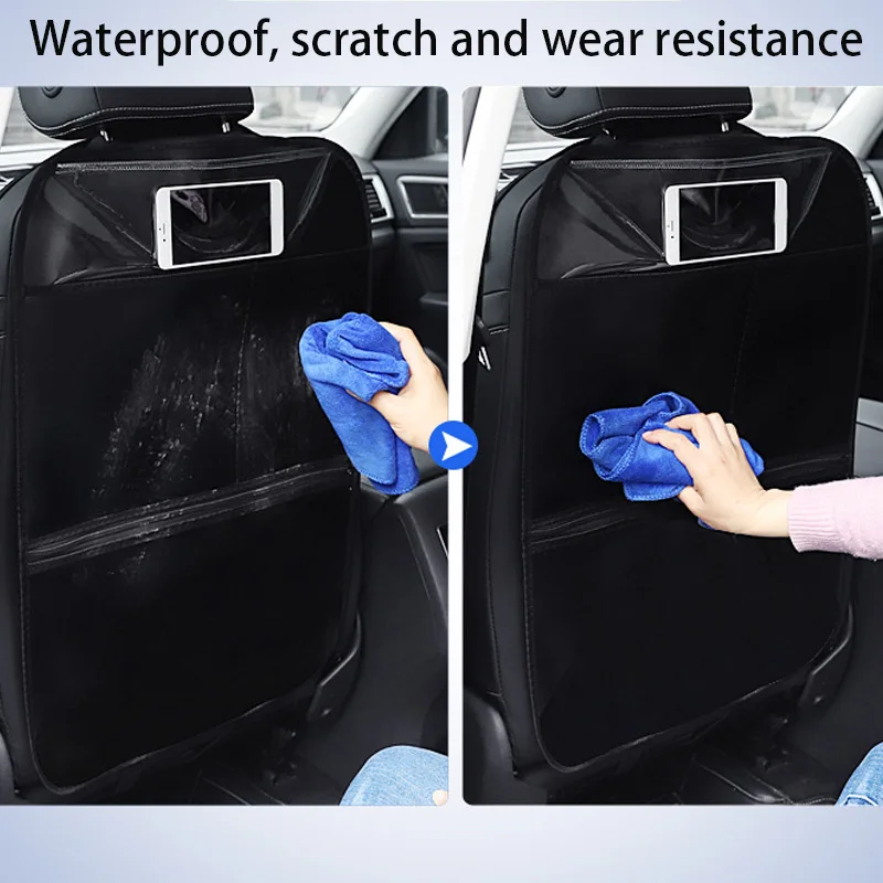 Car Anti-Kick Pad Interior Seat Back Pad Anti Child Kick Pads Universal Auto Seat Back Protector Mat Anti Dirt Back Bag