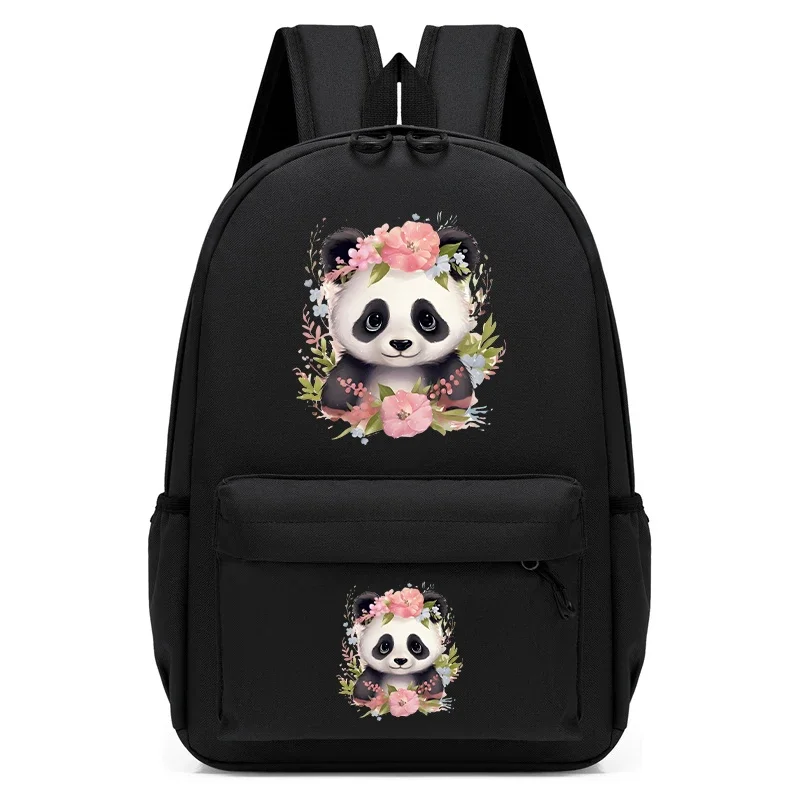 

Cartoon Cute Flower Panda Print Kids Backpack for Children Anime Schoolbag Teenager Boys Girls Schoolbag Kindergarten Backpack