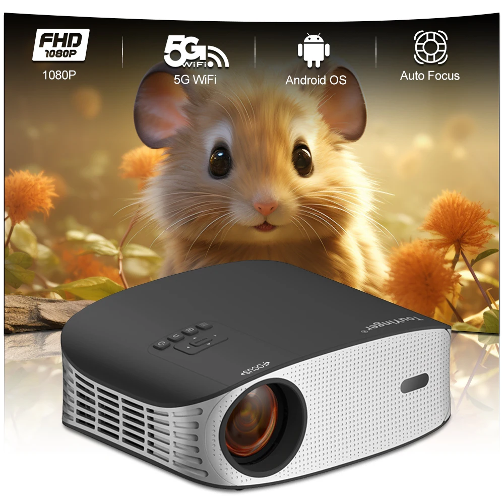 

Touyinger ET32 1080P Full HD 4K Support Projector Smart Android Auto Focus Home Theater Video Projector