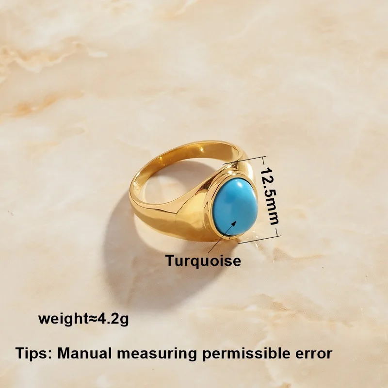 SOMMAR Newest 18KGP Gold plated size  7 8 9 Goddess rings for women 2020 Natural stone ring men ring High Quality Jewelry