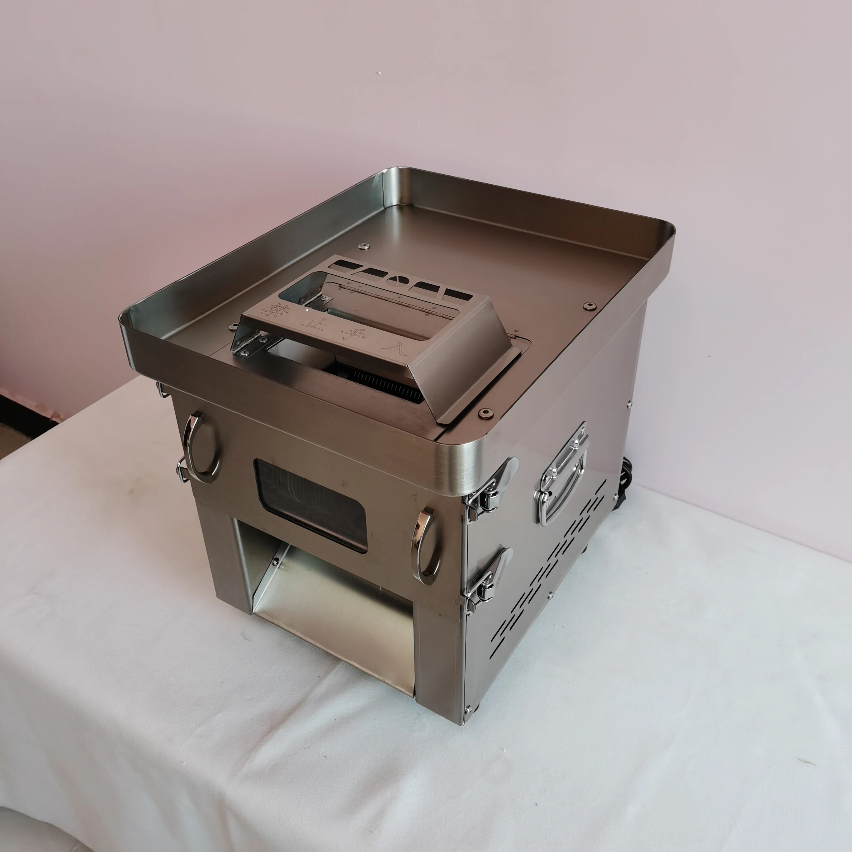 

Горячий горшок из нержавеющей стали, слайсер для мяса, настольный слайсер для мяса и машина для резки мяса для ресторана