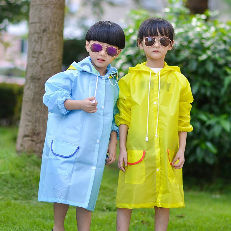 Kids Cartoon Raincoat Korean Children's Rain Gear Cute Baby Poncho Household Goods Playground Songkran Festival Rainwear