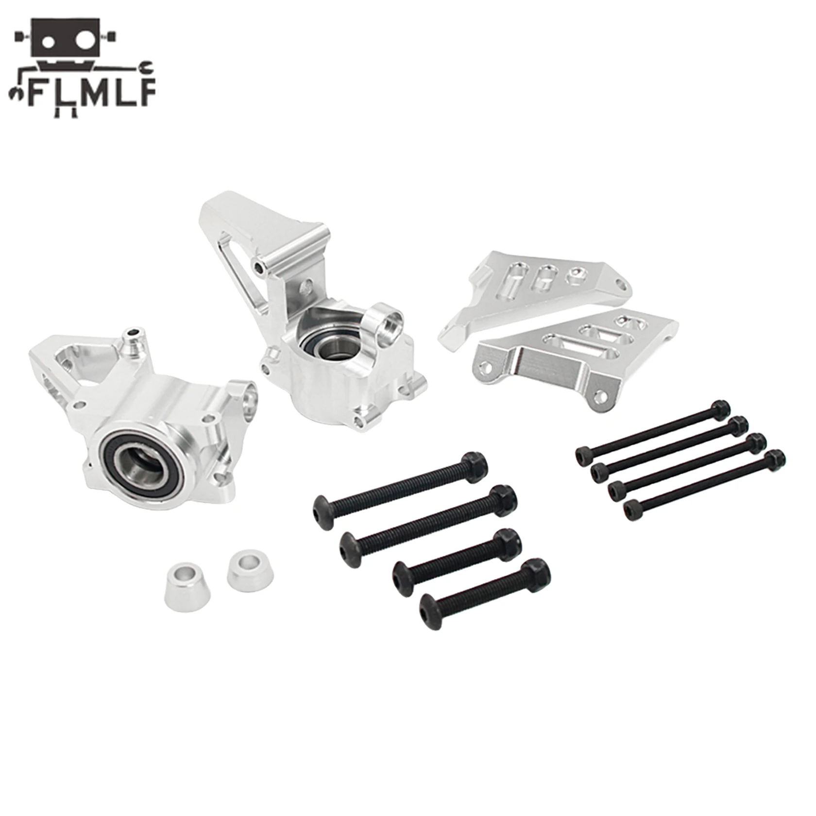 Zestaw wsporników piasty przedniego lub tylnego koła ze stopu CNC do 1/5 HPI ROVAN ROFUN KM GTB TS BAJA 5B 5T 5SC SS