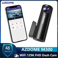 AZDOME M300 Dash Cam Car DVR Camera Wifi APP Voice Control Dashcam 1296P HD Night Vision Car Camera Video Recorder G-sensor