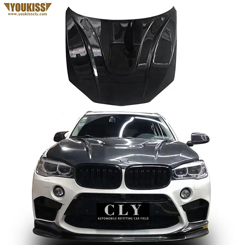

New Arrival Body Parts Engine Hood Engine Cover for X5 F15 Change to Haman Black Carbon Fiber Engine Hoods