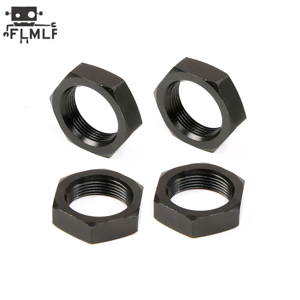 Porca de roda de metal para carro Rc, 4 peças adequadas para peças de caminhão 1/5 HPI ROFUN ROVAN KM BAJA 5B 5T 5SC SS