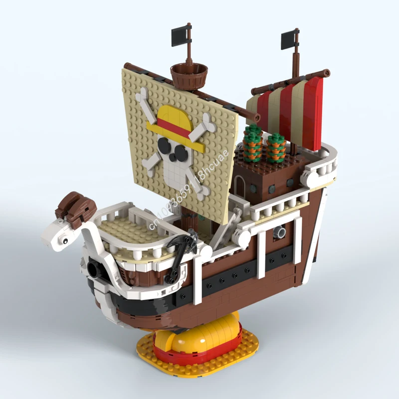 

1268pcs MOC Going Merry With Flying mode nan Decorative DIY Assembly Building Kit Ideal for Artistic Display Christmas Gift
