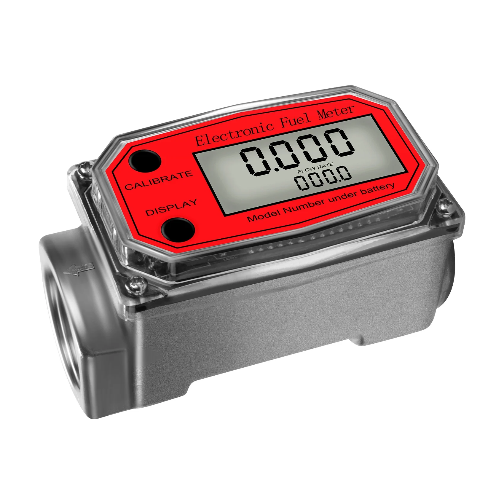 NPT Counter Diesel Petrol Methanol Water Aluminum Alloy Durable Digital Turbine Flow Meter LCD Electronic Fuel Meter Flowmeter