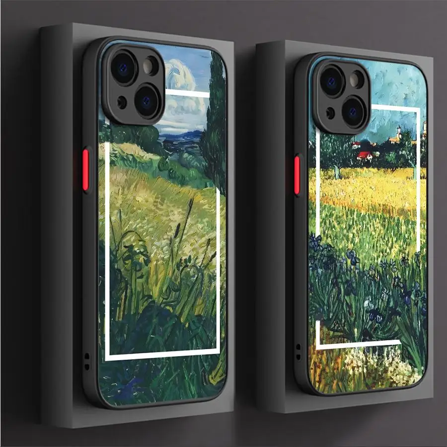 Van Gogh Phone Case for iPhone 15 16 Pro Max 14 Plus 12 13 11 Pro Max SE XR XS X 15Pro 7 8 14 Pro 12 Mini Funda