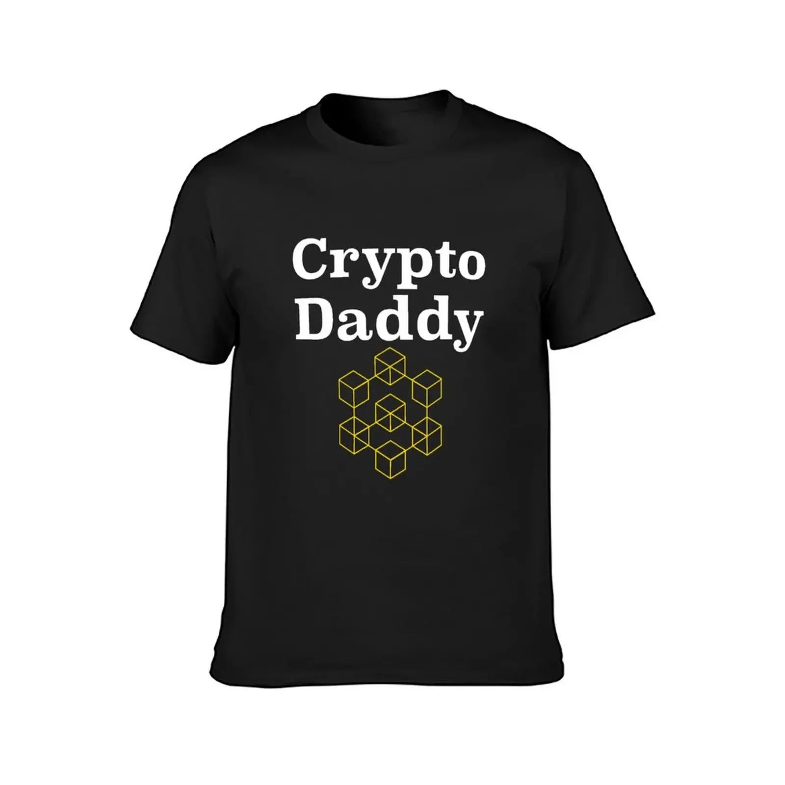 Crypto Daddy Crypto Currency Father Bitcoin Geek T-Shirt Short sleeve tee hippie clothes t shirt men 100℅ cotton