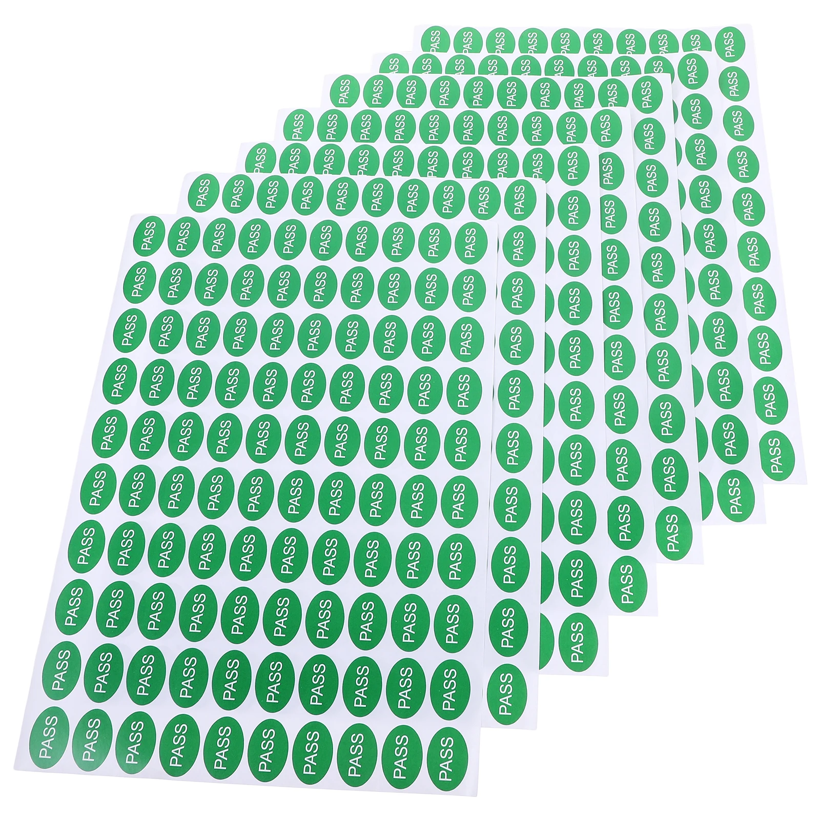 

2000pcs Inspection Labels 30x20mm Green QC Pass Stickers Self Adhesive Waterproof Anti Wear Bright Color Design Clear