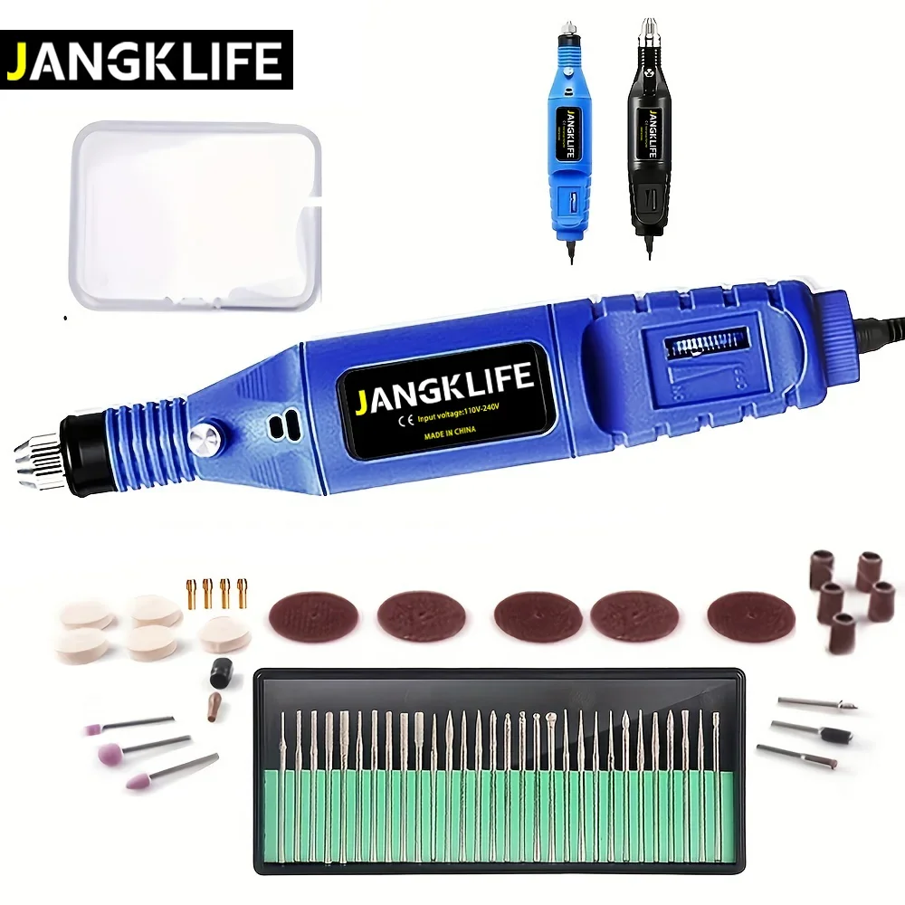 9V Mini Drill Electric Carving Pen Variable Speed Rotary Tools Kit Engraver for Grinding Polishing