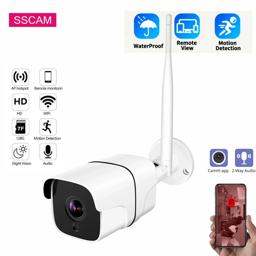 

Waterproof 5MP Wireless IP CAMHI Camera Human Detection Two Way Audio Surveillance Home Security Wifi Video IR Camera