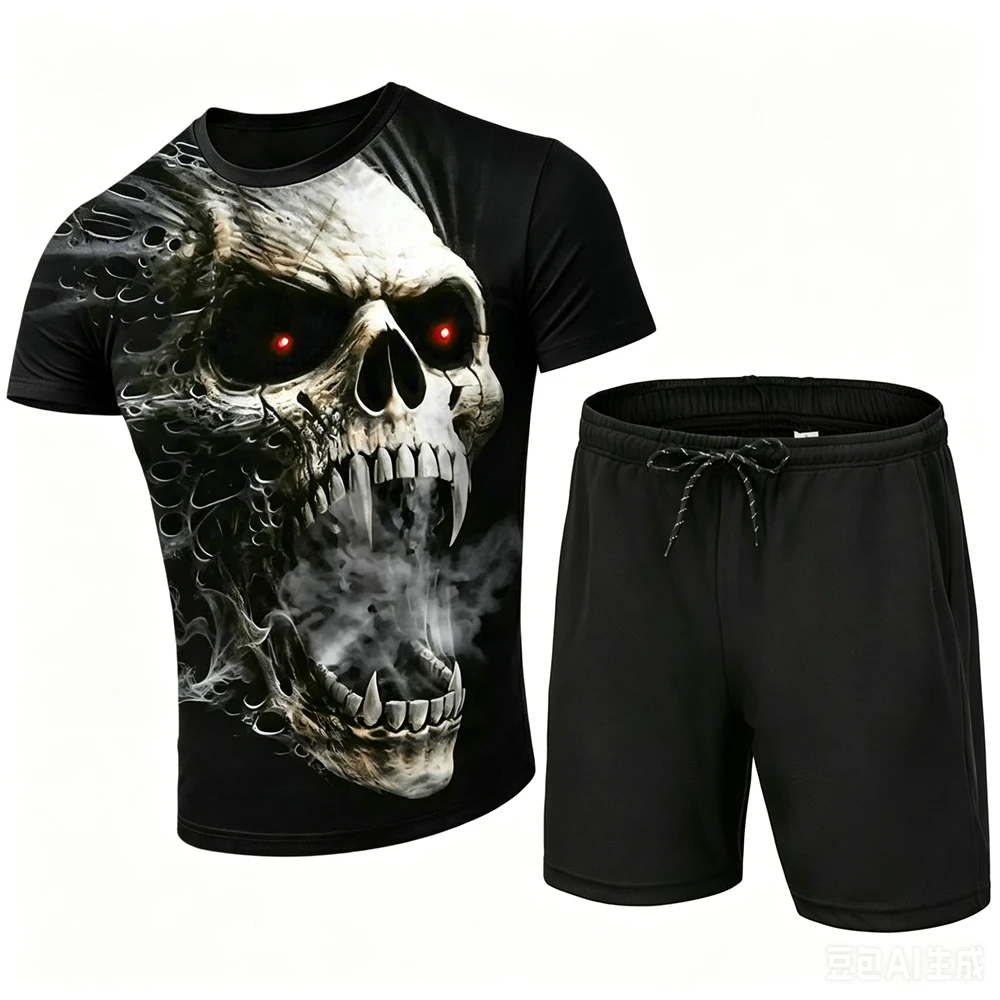 Street Fashion Outfit - Fashion Summer Men's Sets Funny 3D