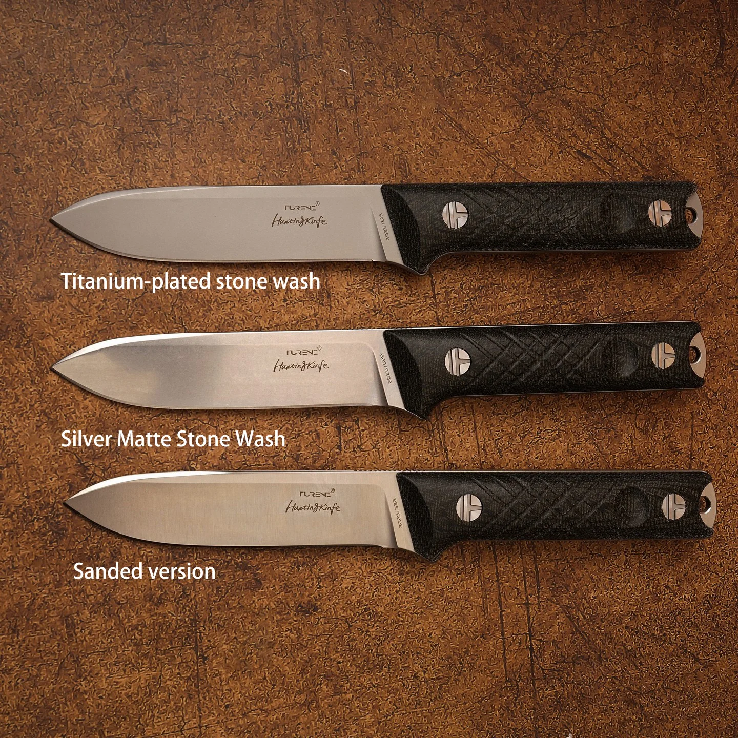 DC53 Fixed Knife 60-62HRC, Outdoor Camping Bushcraft Tool, Black Micarta Handle, K Sheath, Fire Starter, Gift Box view 3