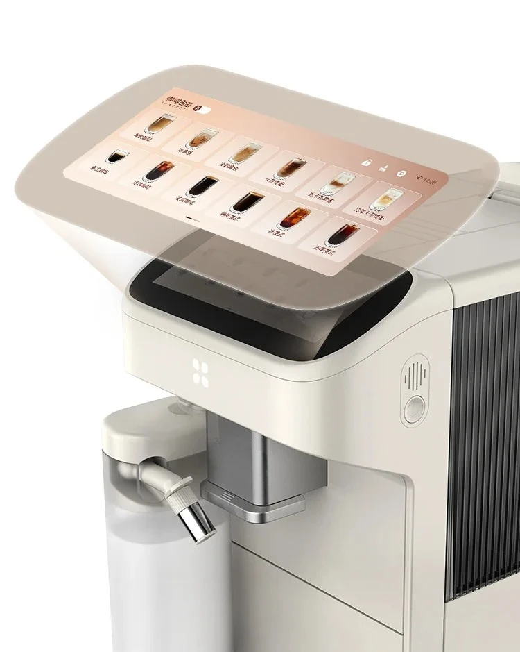 Coffee Maker: Large Display, One-Touch Milk Froth (Hot/Cold)  Home