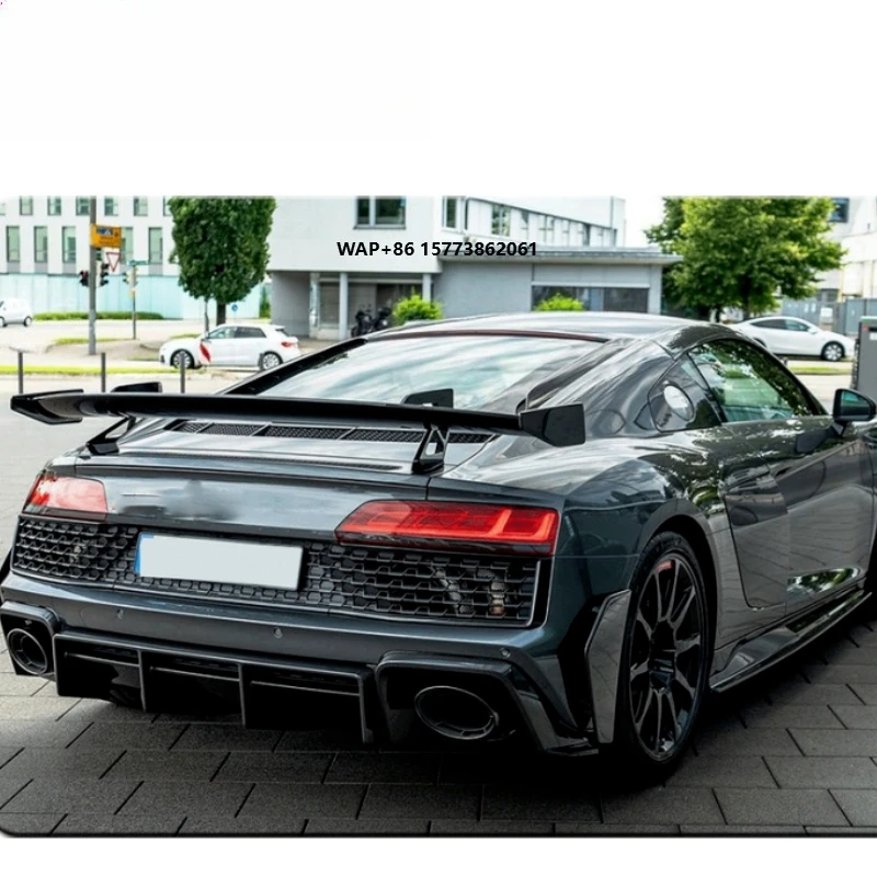 

NEW 2023 Year AD R8 Coupe PERFORMANCE Style Rear Diffuser Dry Carbon Fiber BodyKit for Car R8 Back Bumper Lip