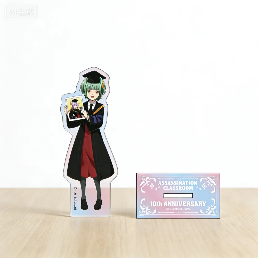 15cm Assassination Classroom Acrylic Stand & Keychain Nagisa Shiota Kaede Kayano Individual Packaging Desktop Decor Anime Gift