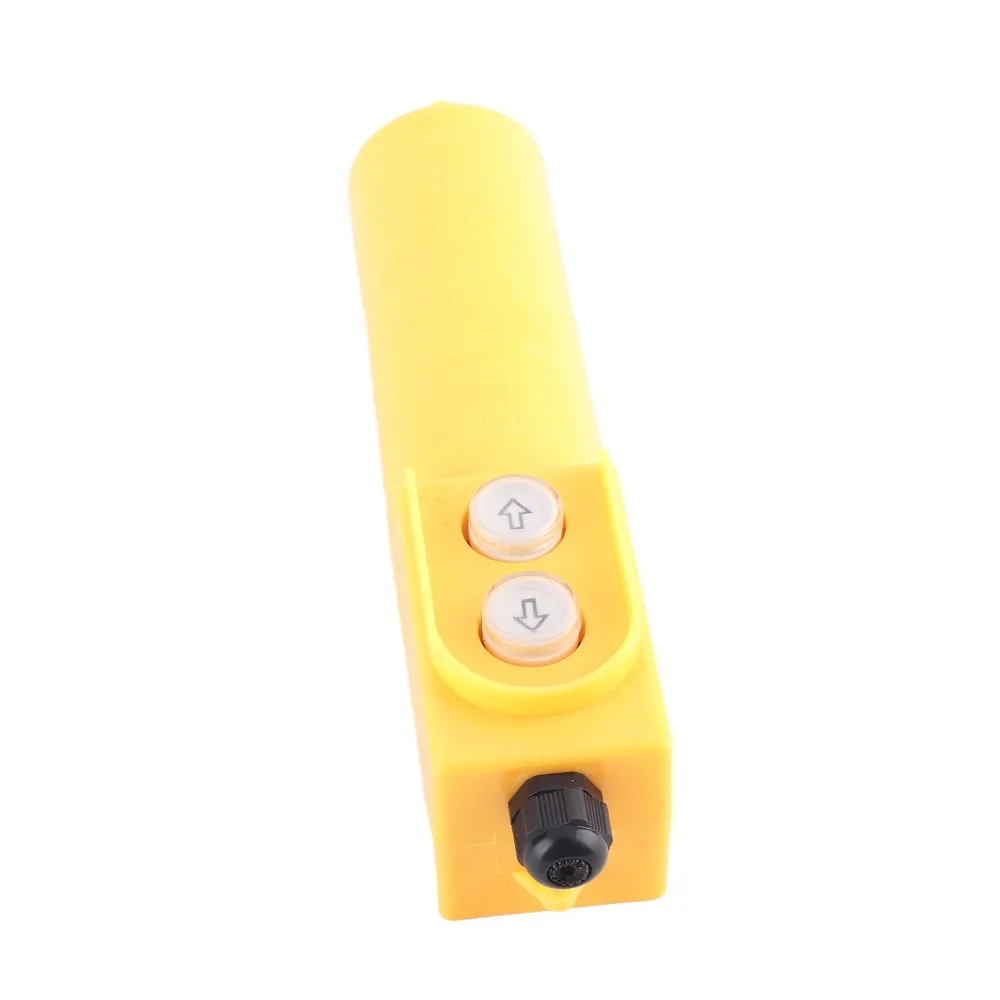 

COB-61DR Crane Push Button Switch 50uF 220V Electric Hoist Switch Dust Proof Self-Resetting Up Down Hoist Push Button