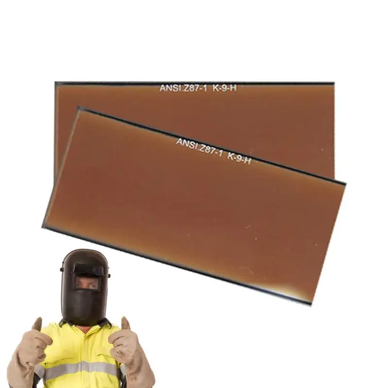 Filtro de Soldagem de Ouro Peças Anti-reflexo Filtro de Ouro Lente de Vidro Fora Lente de Cobertura Fácil Substituição Lente Resistente ao Impacto para