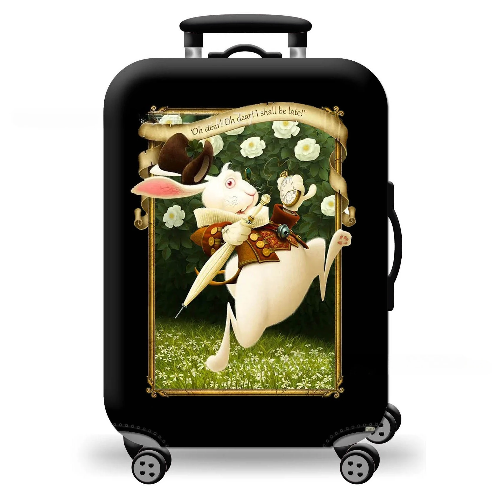 

Printed Box Cover Thickened Suitcase Protective Cover Suitcase Dust Cover Tie Rod Leather Case Elastic Cover Box Cover Elastic
