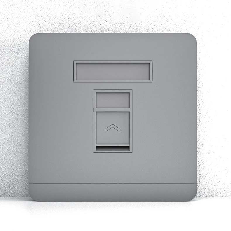 ZoeRax 1/2 Port Keystone Wandplatte Typ 86, Einzelne Wandplatte für RJ45 Keystone-Buchse und Modulare Einsätze – Detail 8