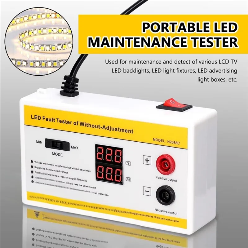 Y45A-LED detector de falhas multiuso tiras led ferramenta teste para luz led backlight tester plugue da ue