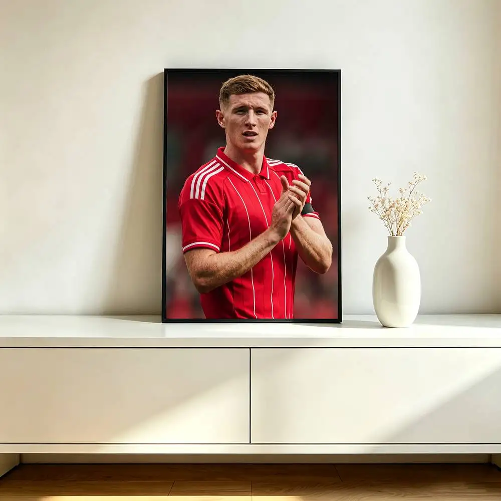 Football Star E-Elliot Anderson Poster Waterproof Wall Art Sticker For Bar Living Room Vintage Decor High Quality Print Gift